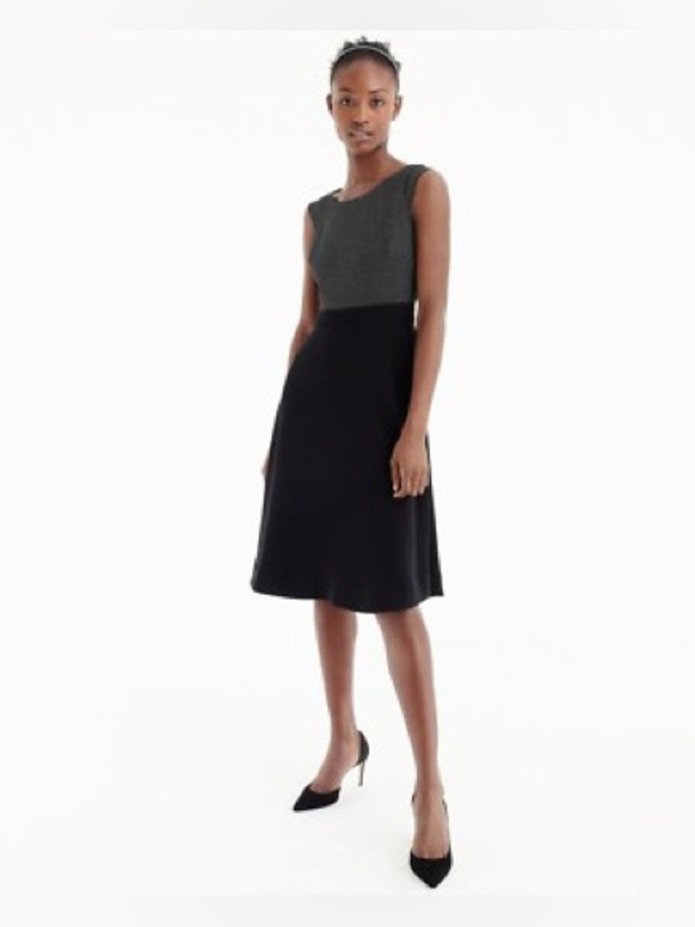 Ann Taylor Loft Black and Grey Dress NEW ($79.50)